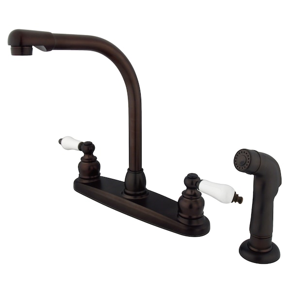 Kingston Brass Victorian Centerset Kitchen Faucet, Oil Rubbed Bronze KB715SP - main